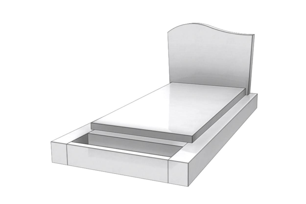 Monument avec jardinière